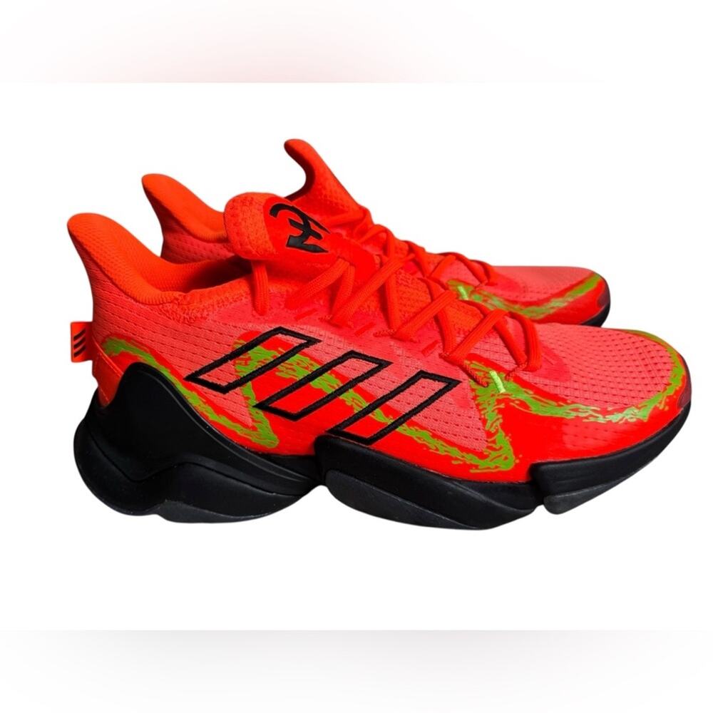 Adidas Mahomes Impact FLX Training Shoes Men 8.5 Orange Athletic Sneaker NWB